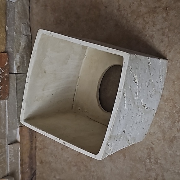 Faux Stone Marble Tissue Box Cover Kleenex Holder Croscill Quarry - Picture 7 of 8